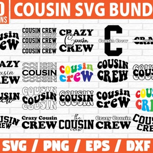 Cousin SVG Bundle, Cousin Crew svg, Cousins svg, Nouveau à l’équipage, Cousin Squad svg, Cousin Shirt svg, Cousin Quote svgBig Cousin svg,