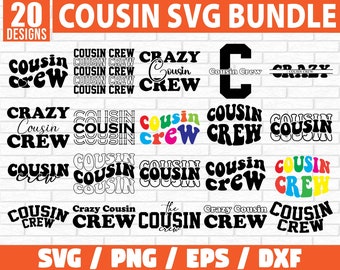 Kusin SVG-paket, kusinbesättningssvg, kusiner svg, ny i besättningen, kusingruppssvg, kusinskjorta svg, kusincitat svg, stor kusin svg,