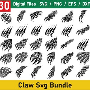 Klaue SVG-Bundle, Law Marks SVG, Sublimation, Kratzer Clip Art, Klaue PNG Bundle, Klaue Clipart, Dino Klaue, Marken svg, Kratzer svg