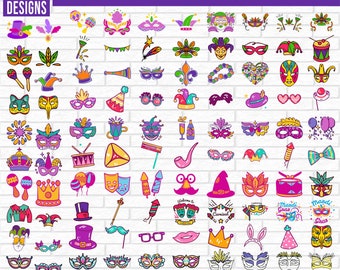 Mardi Gras svg bundle, Mardi Gras Clipart, Mardi Gras Carnival svg, Fat Tuesday Carnival svg, Mardi Gras svg Cut File, Mardi Gras PNG