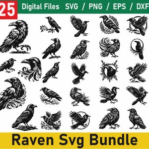 Raven SVG, Raven Head Svg, Raven Cricut, Raven Silhouette, Raven Clip Art, Raven Vector, Raven Cut Files, Raven Clipart, Crow Svg, Vector
