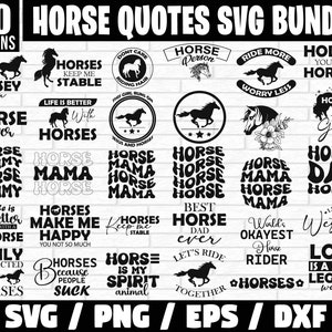 Horse Quotes Svg, Horse SVG Bundle, Horse Svg, Horse Clipart, Horse PNG, Equestrian Svg, Horse Shirt Svg, Horseshoe Svg