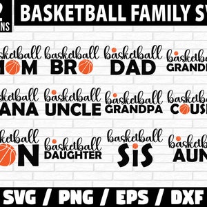 Basketball Familie SVG Bundle, Basketball svg, Basketball Familie svg png, Basketball Player svg, Basketball Team svg, Fan Shirt svg