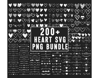 Heart Bundle, Heart Svg, Hand Drawn Heart svg, Open Heart Svg, Doodle Heart Svg, Sketch Heart Svg, Love Svg,Valentine Svg, Silhouette Cricut
