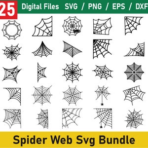 Spider Web svg, Halloween svg | svg, dxf, png, jpg, pdf, eps | Cut Files, Cricut, Silhouette, Vector, ClipArt | Instant Digital Download