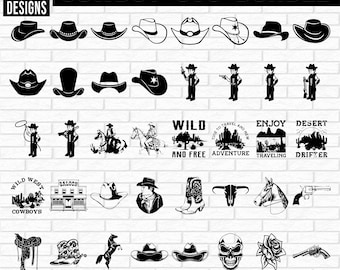 Cowboy SVG Bundle, Cowboy dxf, Cowboy png, Cowboy eps, Cowgirl svg, Cowboy clipart, Cowboy vector, Cowboy cut files,Western svg,Horse svg