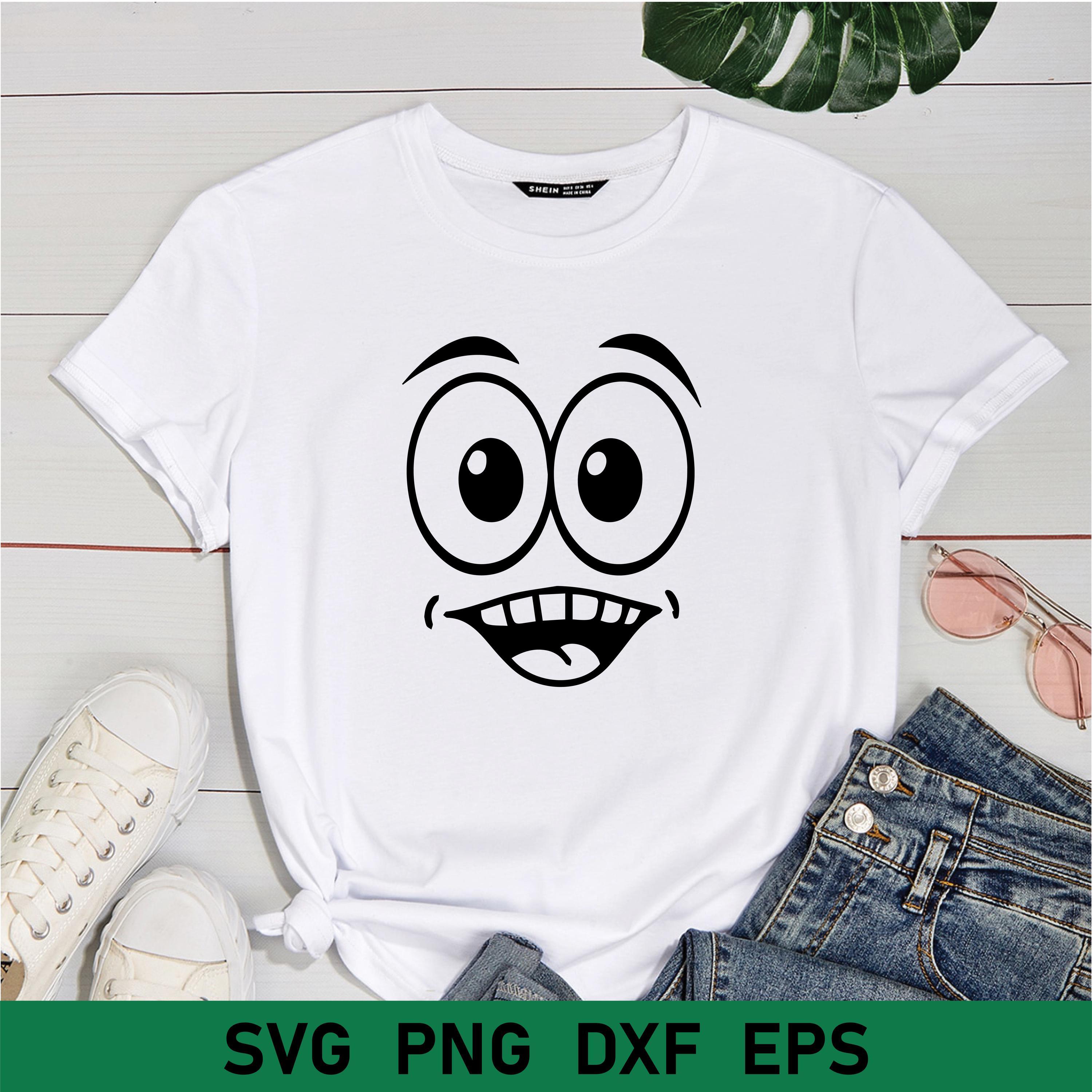 Cartoon Emotion Faces SVG Bundle, Emoji Clipart, Funny Face Svg ...