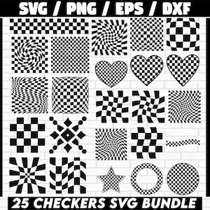 Checkered Svg Bundle, Checkered Pattern Svg, Bundle Svg, Seamless Checkered Pattern, checkers png, checkers pattern svg