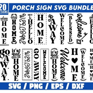 Welcome Porch sign Svg bundle, Welcome Sign Svg, Welcome Svg Bundle, Farmhouse Sign Svg, Porch Sign Svg, Home Sweet Home Svg