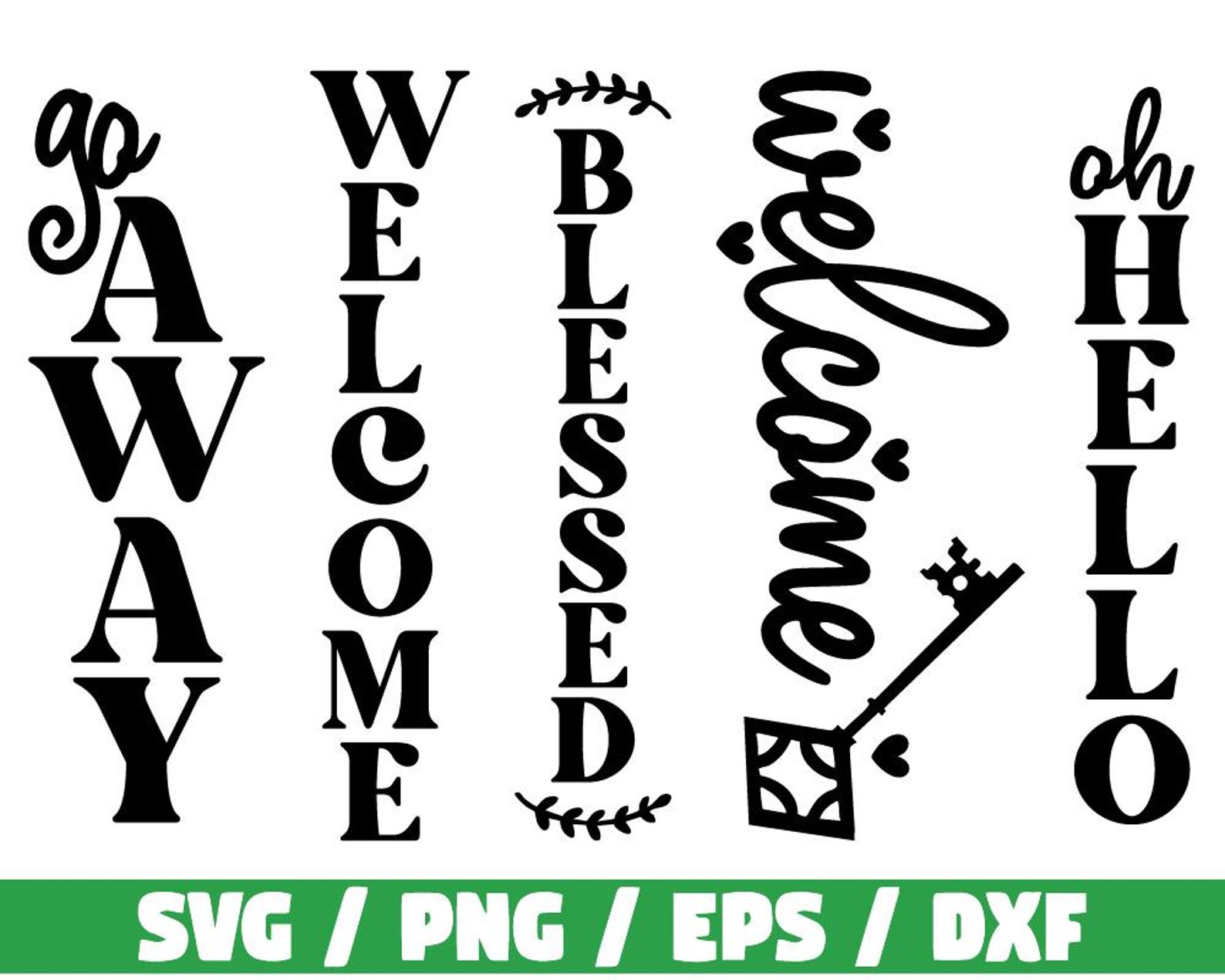 Welcome Porch Sign Svg Bundle, Welcome Sign Svg, Welcome Svg Bundle ...