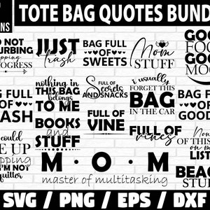 Tote Bag SVG Bundle, Funny Shopping Bag Quotes SVG, cricut, Cut File, tote bag quote, Tote Bag svg, Shopping Bag, Bag SVG, Funny Quote svg