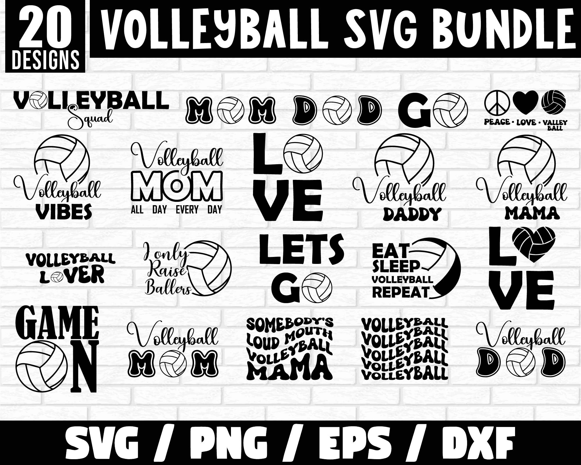 Volleyball Svg Bundle, Volleyball Svg, Volleyball Mom Svg Bundle