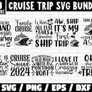 Cruise trip Svg Bundle, Cruise Ship Svg, Family Cruise Vacation Svg, Cruise Squad Svg, Friends Cruise Svg, Cruise Shirts Svg, Vacation Svg