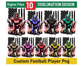 Custom Football Png, Football Team Png, Game Day, Football Mom, Gift For Player, Retro Sports, Personalized Text and Number