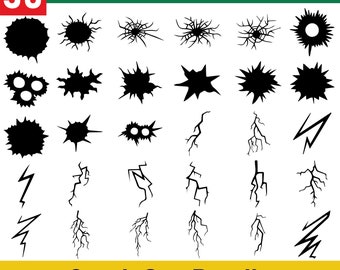 Crack SVG Bundle, Cracks svg, Wall Crack svg, Crack dxf, Crack png, Crack eps, Crack clipart, Crack vector, Big Hole Crack svg