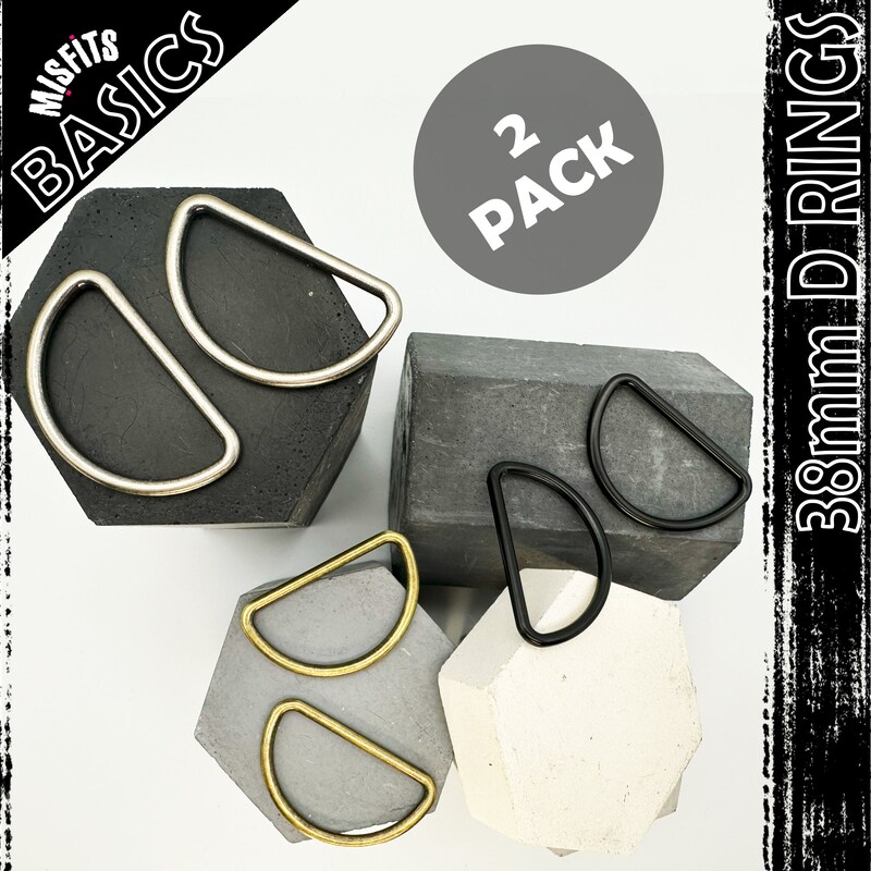 Black D Rings 3/8 - Etsy UK