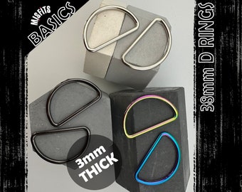 Conectores de anillo en D de 38 mm