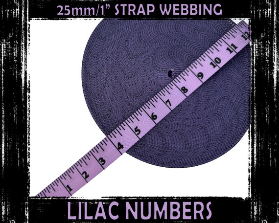 Fine Stripe Webbing in Lilac Fine Stripe Webbing in Lilac