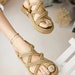 Women Rope Sandals Rasta Shoes Sandals Handmade Boho Beach Sandal Chic Women Espadrilles Straw Shoe Design Jesus Casual Cothurnus Boho Vegan 