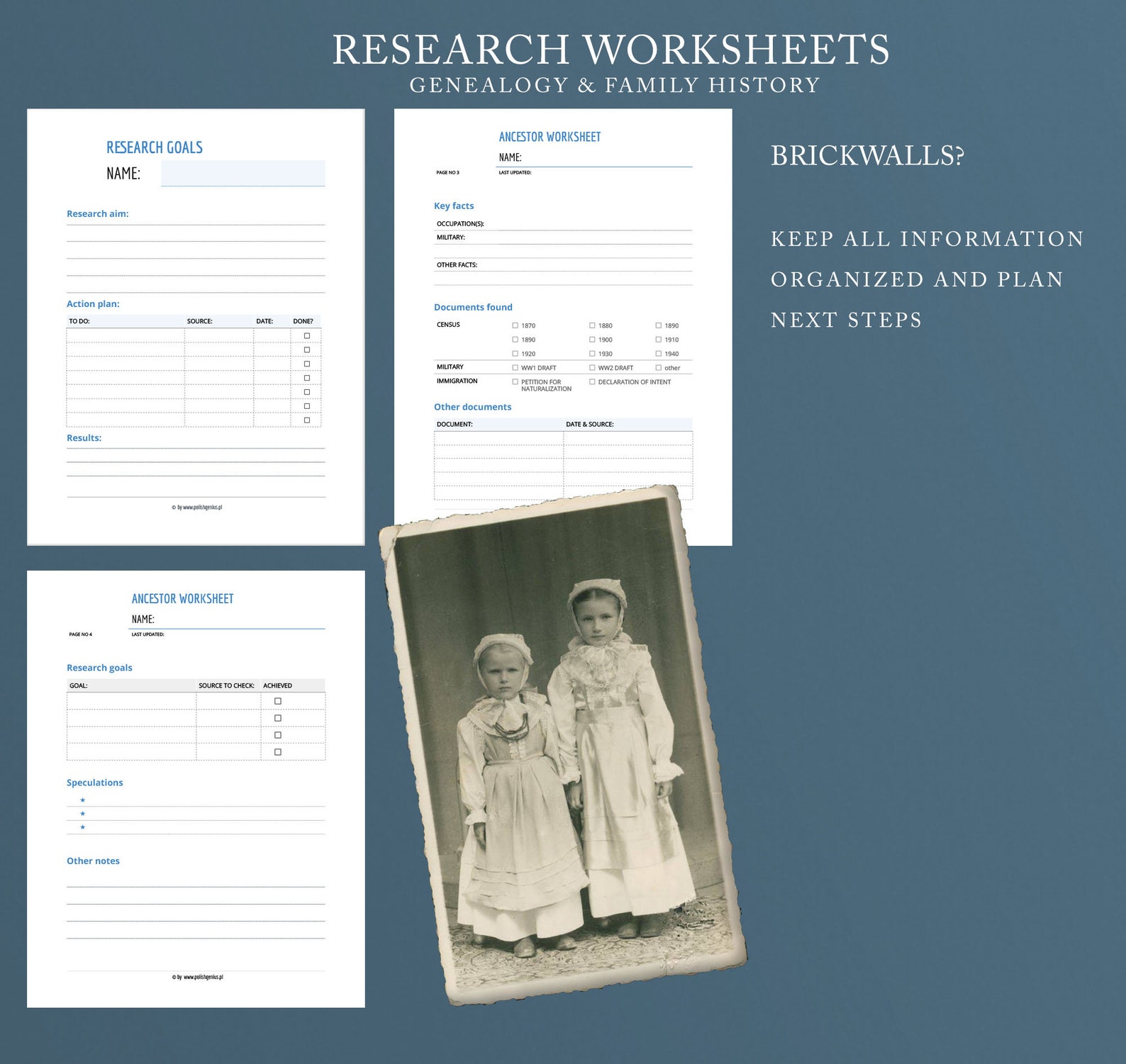 Family History Worksheet Bundle Worksheets PDF Genealogy - Etsy