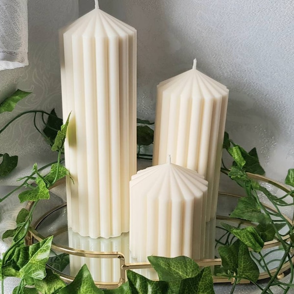Soy Pillar Candles Etsy UK
