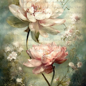 2132 Lotus Fairy Florals Two A4 rice paper
