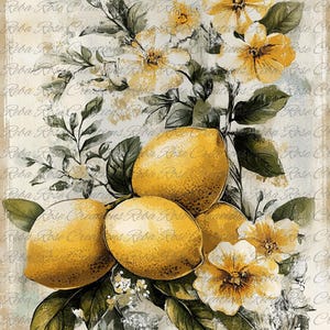 2044 Lemon Buds A4 rice paper
