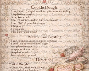 2428 Cut-out sugar cookies A4 rice paper