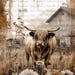 2266 Rustic Farmhouse Highlander A4 Rice Paper - Etsy