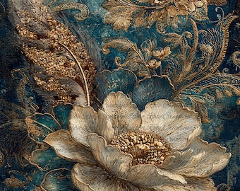 2706 Beautifully Broken Florals decoupage