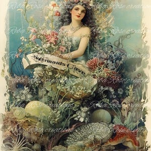 0596 Mermaid Cave A4 rice paper