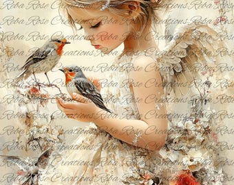 1745-Little Bird Girl
