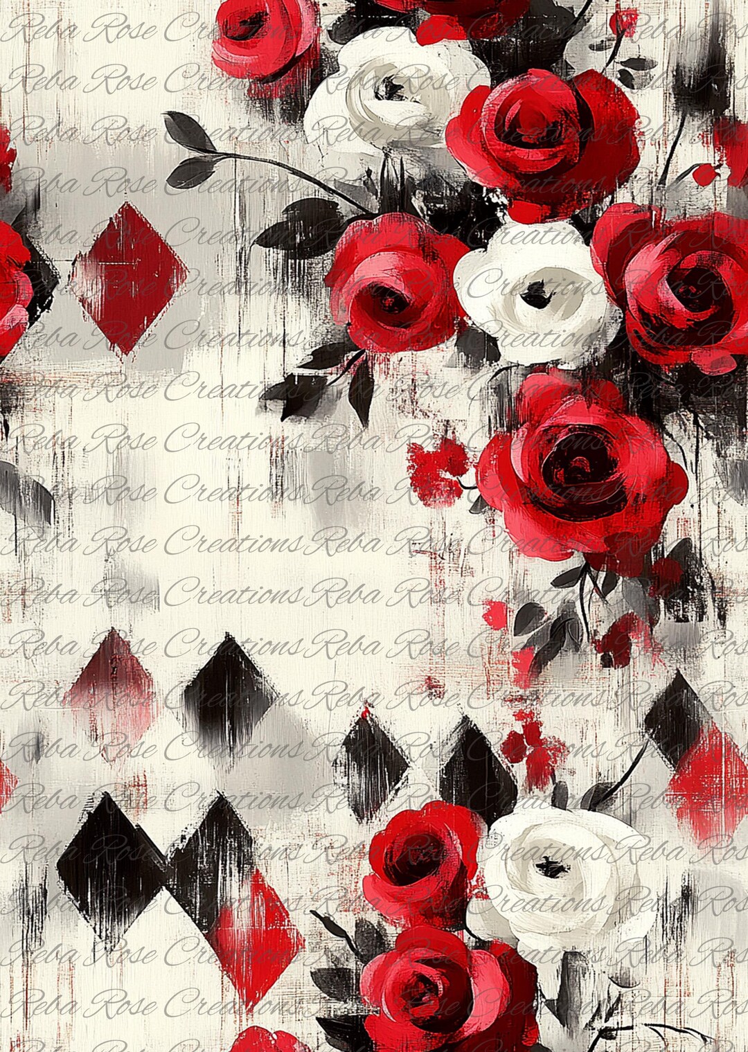 1850-harlequin Bleeding Background A4 Rice Paper/harlequin Bleeding ...