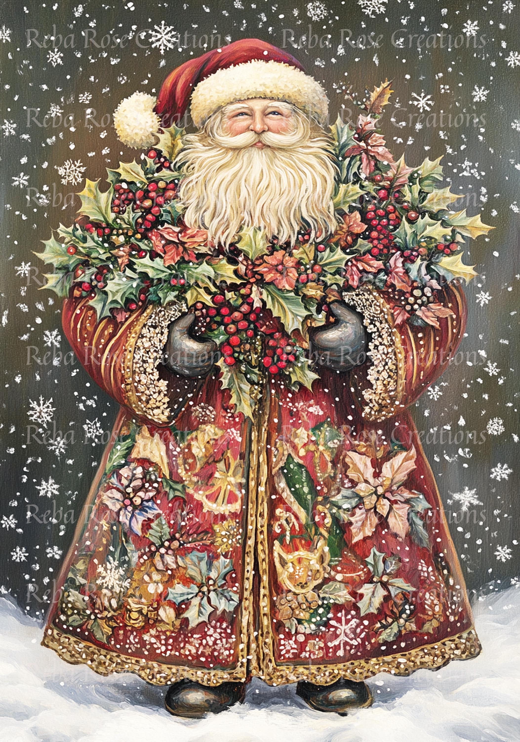 Green Robe Santa - Etsy
