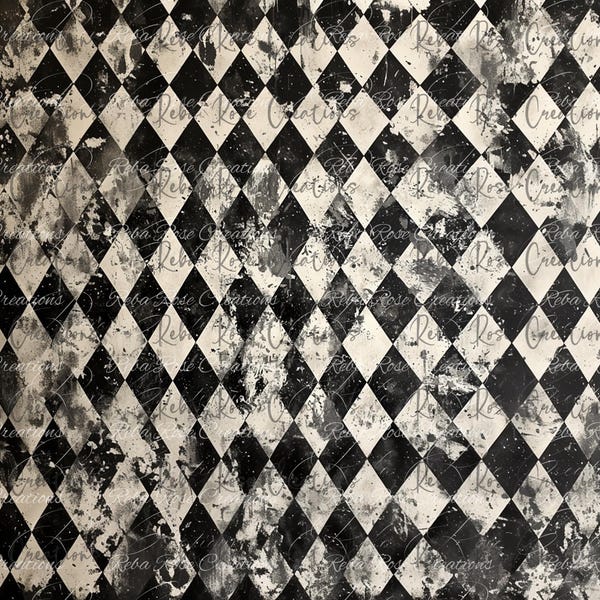 0916 Distressed Harlequin