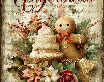 2331Gingerbread Handmade Daily A4 rice paper