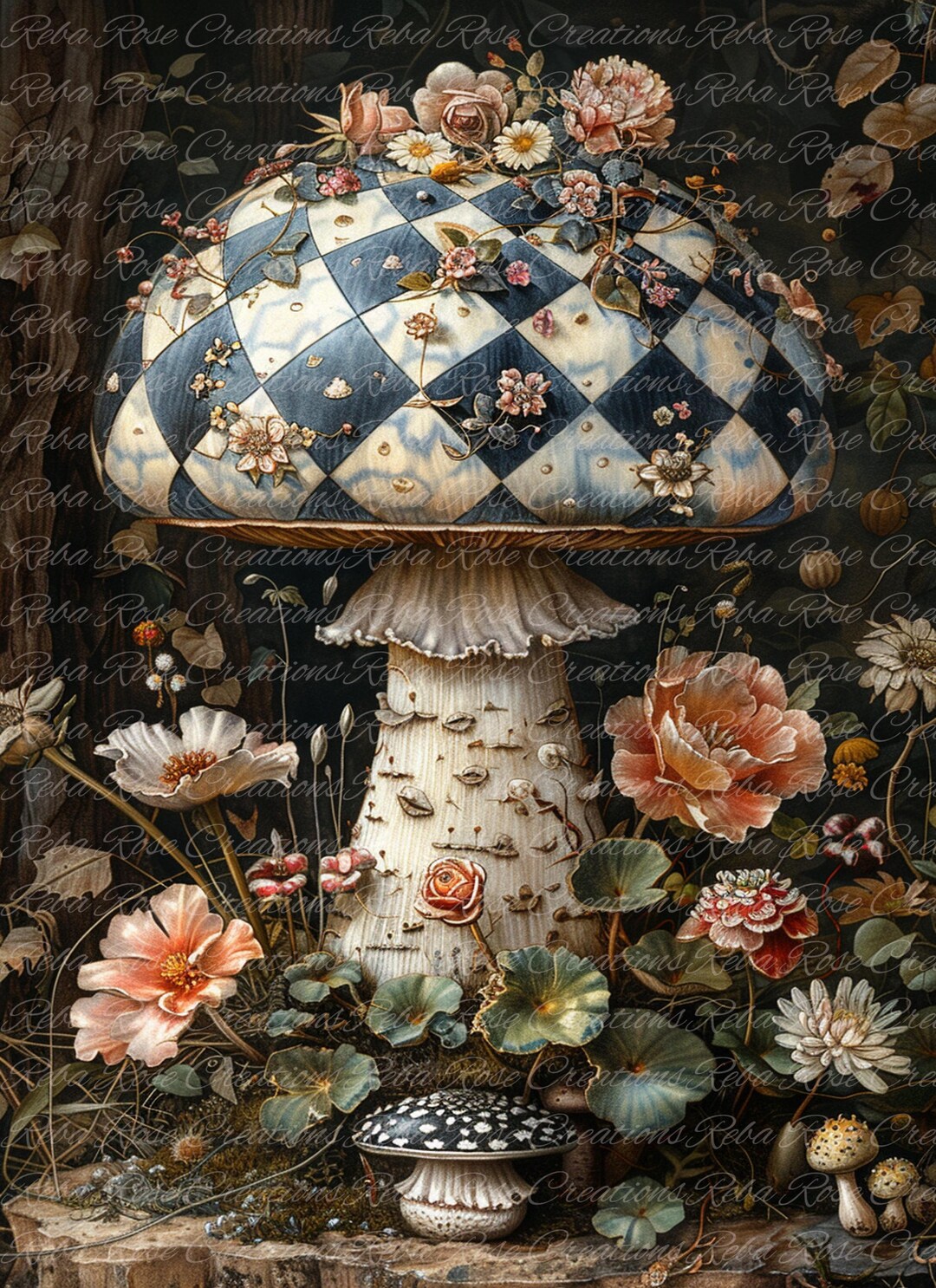 2254 Harlequin Mushroom A4 Rice Paper - Etsy
