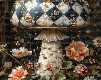 2254 Harlequin Mushroom  A4 rice paper