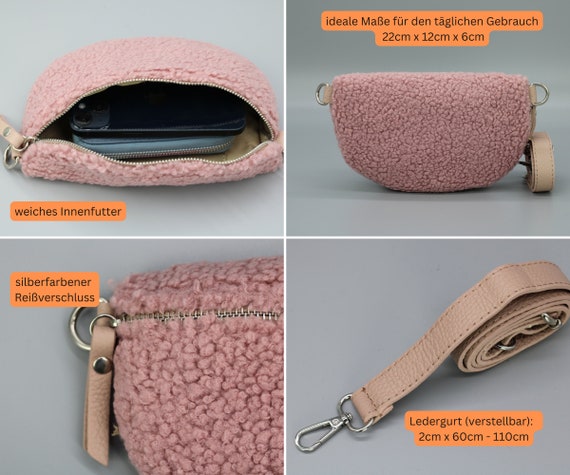 Teddy Fell Belly Bag para Mujer con 2 Correas, Bolso Bandolera, Bolso  Bandolera Riñonera con Correa, Bolso para Invierno -  España