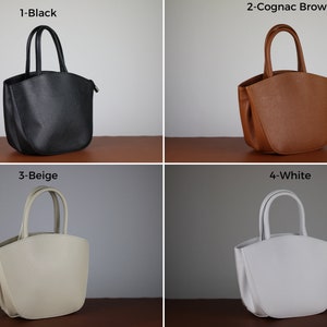 Leder Damen Handtasche, Umhängetasche aus echtem schwarzem Leder, Umhängetasche, Geschenk für Sie Bild 4