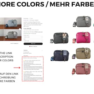 Leder Umhängetasche mit extra Gurt, Leder Umhängetasche, Alltagstasche, Bauchtasche und gemusterten Gürtel, Geschenk für sie Bild 9