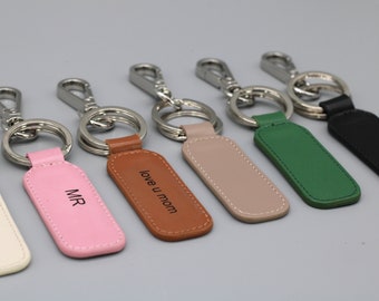 Leather keychain, personalized gift, desired engraving, gift for her, Valentine's Day, Mother's Day, Father's Day