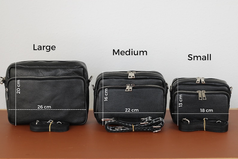 Leather Crossbody Bag with extra Strap, Leather Shoulder Bag, Everyday bag, Fanny pack and Patterned Belt image 9
