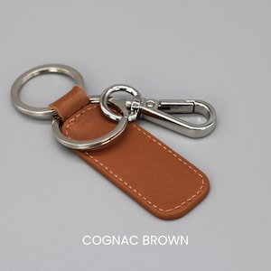 Leder Schlüsselanhänger, personalisiertes Geschenk, Wunschgravur, Geschenk für Sie, Valentinstag, Muttertag, Vatertag Cognac Brown