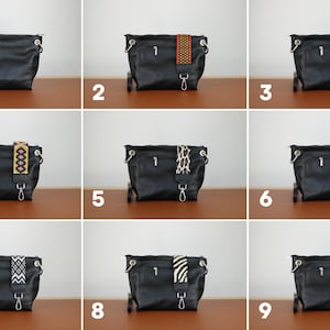 Shoulder Bag Leather for Women, Leather Shoulder Bag, Crossbody Bag Belt Bag with Strap, Christmas Gift image 2