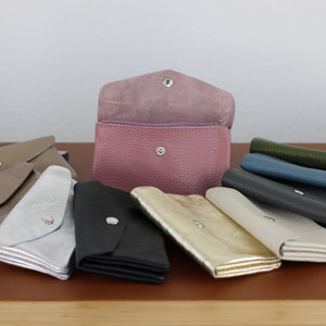 Medium Leather Wallet, Handmade Leather Wallet with Coin Pocket, GIFT FOR HER, Christmas Gift