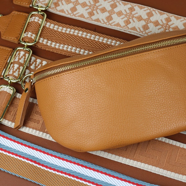 Camel Leather Bag Etsy