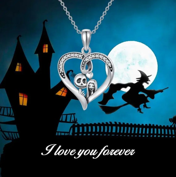 Nightmare Before Christmas Necklaces Sterling Silver Jack and - Etsy