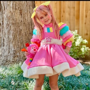 Rainbow Brite Costume Toddler Rainbow Brite Dress Cosplay Dress Rainbowbrite Cosplay Rainbow Bright Dress Cute Cosplay Halloween Etsy