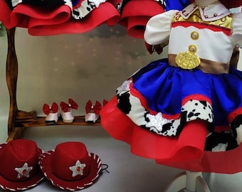 Jessie Cowgirl Deluxe Dress: Toy Story Inspired Toddler Costume